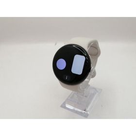 【中古】Google Pixel Watch4 Wi-Fiモデル 41mm Polished Silver アルミケース/Porcelain アクティブ バンド【大須アメ横】保証期間１ヶ月【ランクA】