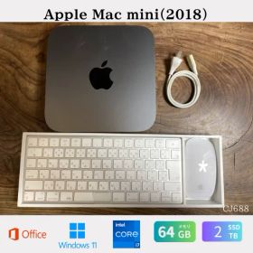 ［美品/大容量］Apple Mac mini（2018）/ Core i7 3.2GHz / メモリ64GB / SSD 2TB / Windows 11 / Office 2024/CJ688