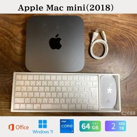 ［美品/大容量］Apple Mac mini（2018）/ Core i7 3.2GHz / メモリ64GB / SSD 2TB / Windows 11 / Office 2024/CJ688