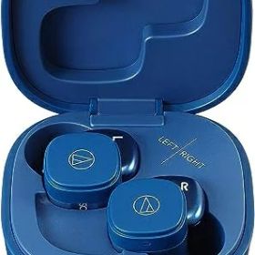 【中古】 オーディオテクニカ ATH-SQ1TW (Bluetooth 対応) 完全ワイヤレスイヤホン / Bluetooth5.0 / 急速充電対応 / IPX4防水規格 / 最大19.5時間再生 / 低遅延 / Fast Pair対応 / マルチペアリング / 【国内正規品】ブルー ATH-SQ1TW BL