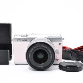 【返品保証】★極上品★キヤノン Canon EOS M100 リミテッドピンク レンズキット EF-M 15-45mm★ L436#6981