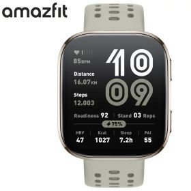 アマズフィット 腕時計 AMAZFIT スマートウォッチ ビップ6 BIP6 ユニセックス ブラックシリコン ベルト ベージュ SP170074-C230 シンプル カジュアル アウトドア ランニング スポーツ 軽量 睡眠 健康管理 機能性 実用性 人気 おすすめ おしゃれ ブランド プレゼント ギフト