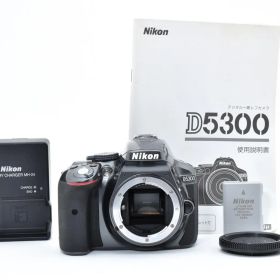 【超美品】S数3053 Nikon D5300 グレー デジタル一眼レフカメラ ニコン カメラ