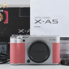 【中古】FUJIFILM 富士フイルム X-A5 レンズキット ピンク 元箱付き