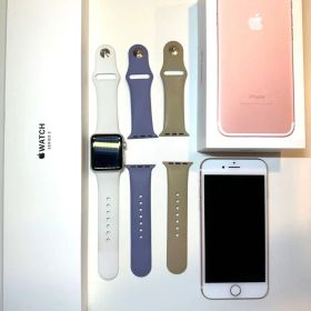 美品 Apple WatchとiPhone 7セット 追加バンド付き
