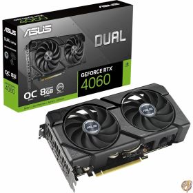 ASUS Dual GeForce RTX 4060 EVO OC Edition 8GB GDDR6 (PCIe 4.0、8GB GDDR6、DLSS 3、HDMI 2.1a、DisplayPort 1.4a、Axial-Techファンデザイン、0dBテクノロジー、デュアルBIOS、Auto-Extreme Technology)。, 90YV0JC7-M0NA00