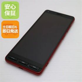 【中古】美品 A001KC Y!mobile かんたんスマホ2 レッド スマホ 白ロム 中古 土日祝発送OK