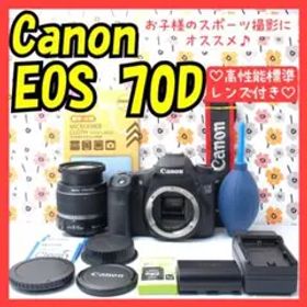 ❤Canon EOS 70D❤Wi-Fiスマホ転送OK❤高速AF＆連写で瞬間撮影
