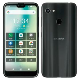 【SIMロック解除済】au GRATINA KYV48 Black KYOCERA 当社3ヶ月間保証 中古 イオシス