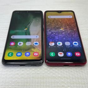 2台セット Galaxy A20 ◆ 3GB/32GB / SCV46 黒赤