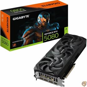 【5日最大1500円クーポン】GIGABYTE GeForce RTX 5080 WINDFORCE SFF 16Gグラフィックスカード、16GB 256ビットGDDR7、PCIe 5.0、WINDFORCE冷却システム、GV-N5080WF3-16GD ビデオカード。