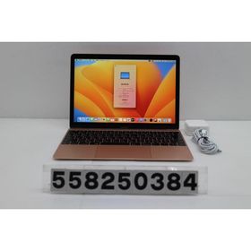 ノートパソコン Apple MacBook Retina 12in 2017 A1534 ローズゴールド Core m3 7Y32 1.2GHz/8GB/256GB/12W/WQXGA(2304x1440) 画面キズあり