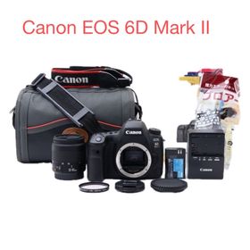 キヤノン(Canon)の保証付/一眼レフカメラ Canon EOS 6D Mark II標準レンズセット(デジタル一眼)