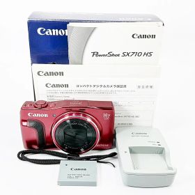 【美品】キヤノン PowerShot SX710 HS レッド コンデジ カメラ