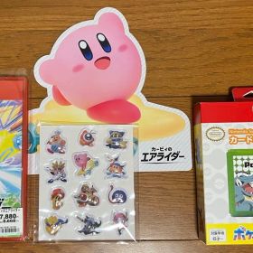 カービィのエアライダー ソフト 特典シール・ステッカー・カードポケット4点セット