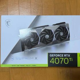【ジャンク】MSI GeForce RTX 4070 Ti SUPRIM X