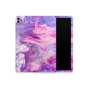 DesignSkinz - Compatible with iPad Pro 10.5" - Skin Decal Protective Scratch Resistant Vinyl Wrap - Blue ＆ Pink Acrylic Abstract Paint V2_並行輸入