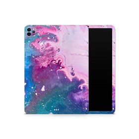 DesignSkinz - Compatible with iPad Pro 10.5" - Skin Decal Protective Scratch Resistant Vinyl Wrap - Blue ＆ Pink Acrylic Abstract Paint_並行輸入