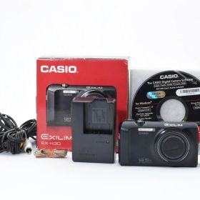 【極美品・完動品】CASIO EXILIM EX-H30 ブラック 動作確認済 1610万画素 電池持ち1000枚 光学12.5倍ズーム 手ブレ補正 プレミアムオート カシオ エクシリム デジカメ コンデジ 高画質 広角24mm