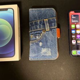 iPhone 12 128GB 青 カバー