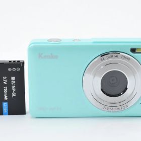 【美品・完動品】Kenko KC-AF11 グリーン 動作確認済 オートフォーカス搭載 超軽量101g 500万画素 ケンコー デジカメ コンデジ かわいいカラー