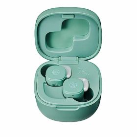 オーディオテクニカ ワイヤレスイヤホン アースグリーン Bluetooth 急速充電 小型 軽量 サスティナブル ATH-SQ1TW STB