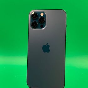 ★極美品 iPhone 12 Pro Max 128GB パシフィックブルー SoftBank ○