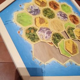 カタン用 木製自作ゲームボード(ナチュラルオーク)最後の一点