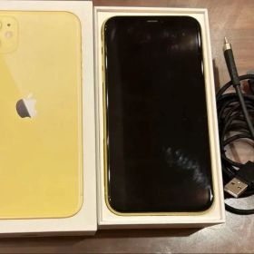 SIMフリー iPhone 11 64GB イエロー 容量100％ ケーブル2本