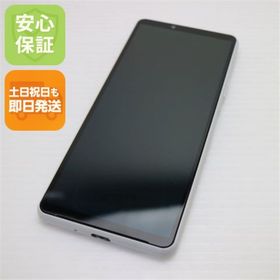 ソニー(SONY)の超美品 Xperia 10 III SOG04 ホワイト M999(スマートフォン本体)