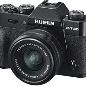 FUJIFILM ミラーレス一眼カメラ X-T30XCレンズキット ブラック X-T30LK-1545-B