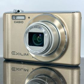【美品】Casio EXILIM EX-ZS190 ゴールド 光学18倍ズーム 旅行向け 高倍率コンパクトデジタルカメラ HD動画 スリムボディ