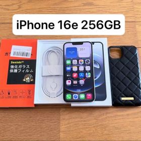 【美品】Apple iPhone16e 256GB 本体 ホワイト 93%
