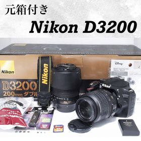 ニコン(Nikon)の【すぐ使える】Nikon D3200 ダブルズームキット 手ぶれ補正 初心者OK(デジタル一眼)
