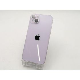 【中古】Apple 国内版 【SIMフリー】 iPhone 14 Plus 128GB パープル MQ4E3J/A【ECセンター】保証期間１ヶ月【ランクB】