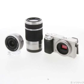 【中古】SONY(ソニー) α6000 ダブルズームレンズキット シルバー ILCE-6000Y 【258-ud】