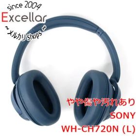 [bn:17] SONY ワイヤレスノイズキャンセリングステレオヘッドセット WH-CH720N (L) ブルー 元箱あり