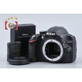 【中古】Nikon ニコン D3200 ブラック デジタル一眼レフカメラ シャッター回数僅少