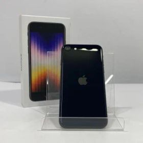 【中古】【SIMフリー】○iPhone SE(第3世代) 256GB(ミッドナイト)[24]
