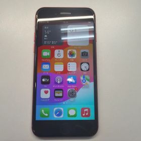 訳あり iPhone SE3 64GB レッド 84% マナーボタン潰れ設定不可