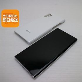 新品同様 SC-01M オーラホワイト スマホ 本体 白ロム 中古 あすつく 土日祝発送OK