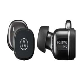 【長期保証付】オーディオテクニカ(audio-technica) ATH-SQ1TW2NC-BK ブラック 完全ワイヤレスノイズキャンセリングイヤホン