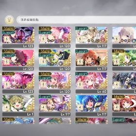 忙しくなり、プレイできず。完凸有、最高戦力9万オーバー