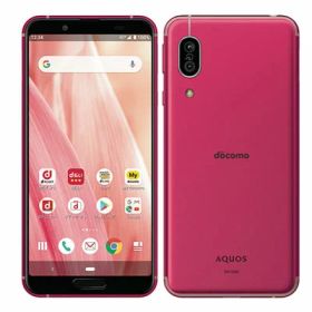 【SIMロック解除済】docomo AQUOS sense3 SH-02M Deep Pink SHARP 当社3ヶ月間保証 中古 イオシス
