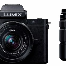 パナソニック(Panasonic) 小型・軽量ミラーレス一眼カメラ ルミックス ダブルズームレンズキット ブラック DC-G100DW-K
