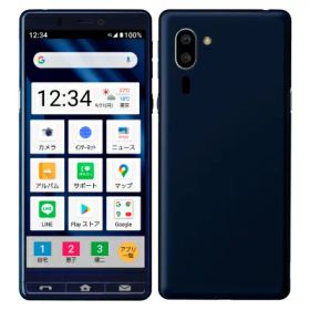 【SIMロック解除済】Softbank シンプルスマホ5 A001SH ネイビーブルー SHARP 当社3ヶ月間保証 中古 イオシス