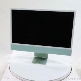 【中古】Apple(アップル) iMac 24-inch Mid-2021 MGPJ3J／A Apple M1 8コアCPU_8コアGPU 8GB SSD512GB グリーン 〔15.7 Sequoia〕 【258-ud】