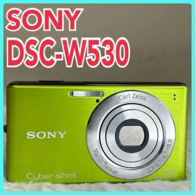 SONY カメラ DSC-W530 充電器 グリーン コンデジ 動作品