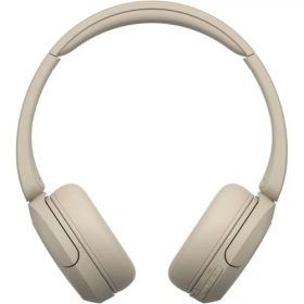 ソニー(SONY) ワイヤレスヘッドホン WH-CH520:Bluetooth対応/軽量設計 約147g/専用アプリ対応により好みの音質にカスタマイズできる「イコライザー」設定対応/ベージュ WH-CH520 C 小