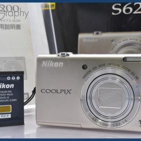 ★極上美品★ ニコン Nikon COOLPIX S6200 10x 元箱、バッテリー、取扱説明書付属 ★完動★同梱無料 #yk5557